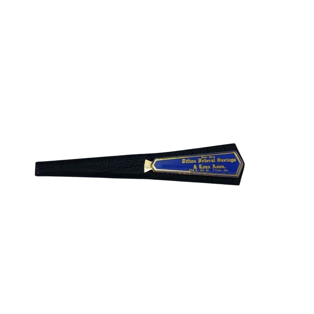 Tifton Federal Savings Advertising Letter Opener Vintage